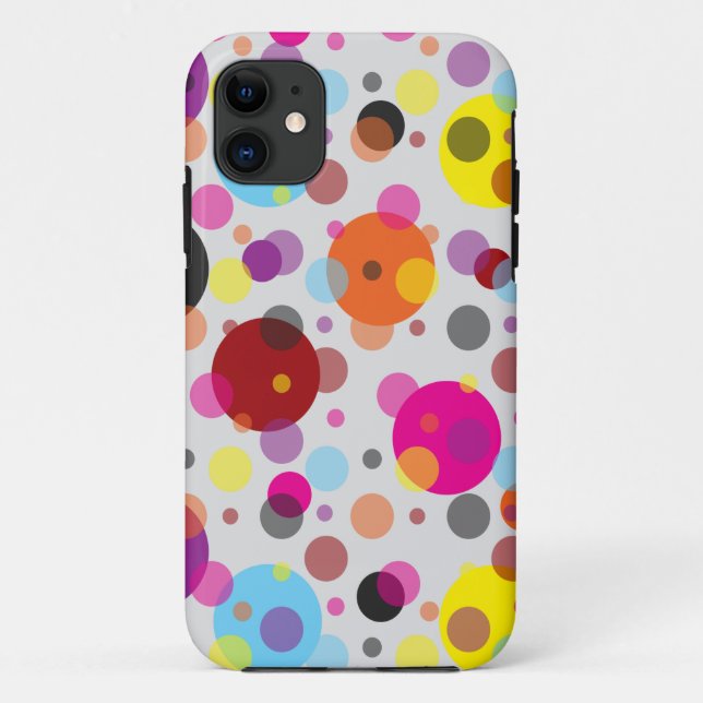 Coques Case-Mate iPhone Pois coloré (Dos)
