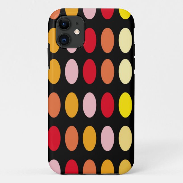 Coques Case-Mate iPhone Pois colorés (Dos)
