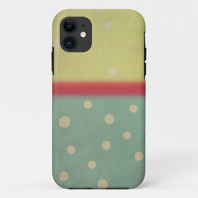 Coques Case-Mate iPhone Pois de cas de bloc de couleur (Dos)