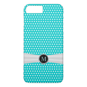 Coque Case-Mate iPhone Pois de ruban turquoise et ivoire