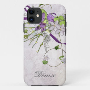 Case-Mate iPhone Case Pois doux pourpres de la lavande iPhone5 Girly