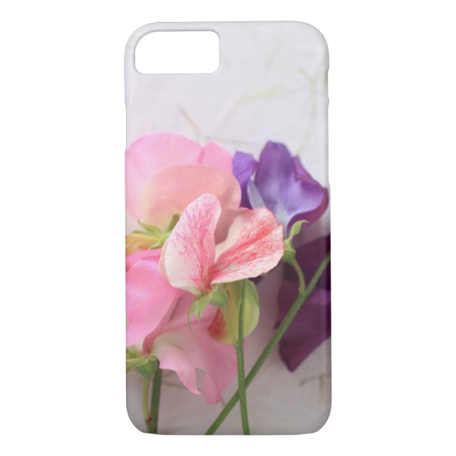 Coques Case-Mate iPhone Pois doux roses et violets (Dos)