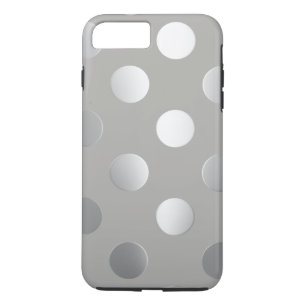 Coque iPhone 7 Plus Pois gris, argent