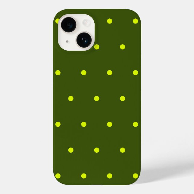Coques Case-Mate iPhone pois jaune gai (Verso)