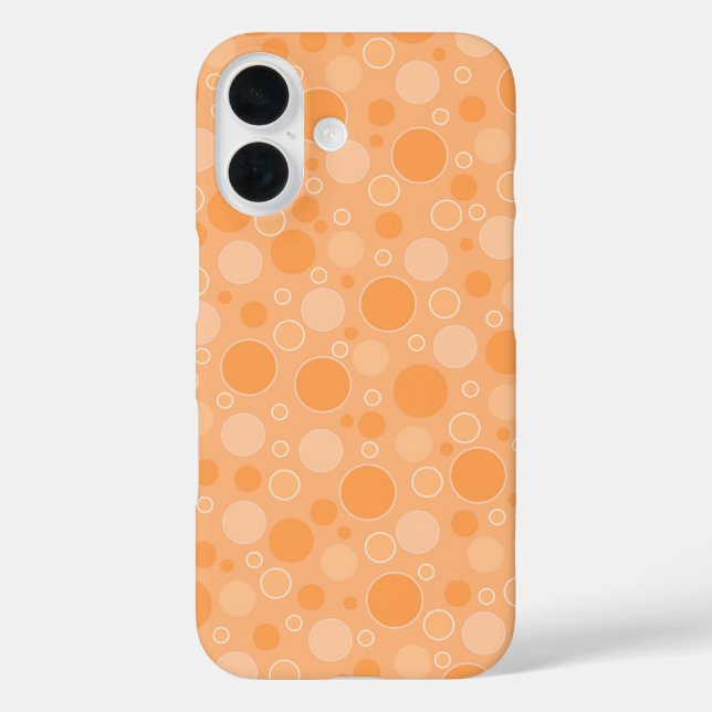 Coques Case-Mate iPhone pois jaunes dans le style rétro années 60 (Verso)