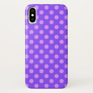 Coques Pour iPhone Pois Lilac sur periwinkle