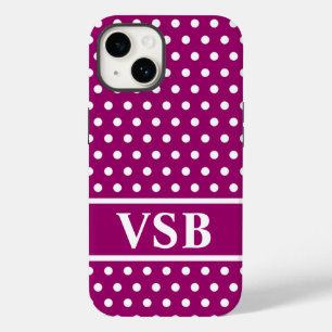 Coques Pour iPhone Pois magenta