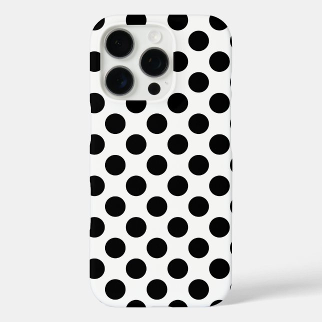 Coques Case-Mate iPhone Pois noir (Verso)