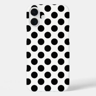 Coque Pour iPhone 16 Plus Pois noir