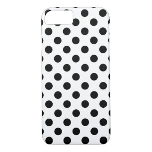 Coques Pour iPhone Pois noirs en blanc