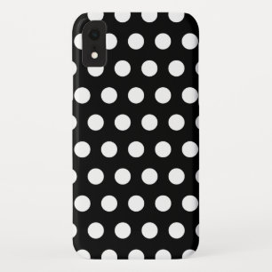Etui iPhone Case-Mate Pois noirs et blancs