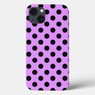 Case-Mate iPhone Case Pois noirs sur Coque-coque iphone lilas