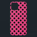 Etui iPhone Case-Mate Pois noirs sur fuchsia<br><div class="desc">Pois noirs sur fuchsia</div>