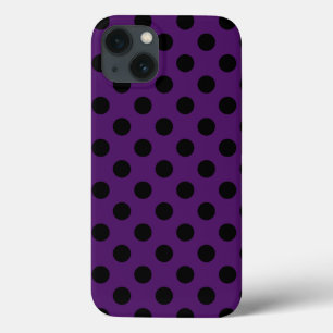 Case-Mate iPhone Case Pois noirs sur prune violet Coque-Mate iPhone c