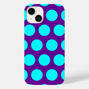Coque Case-Mate iPhone Pois pourpres et aqua