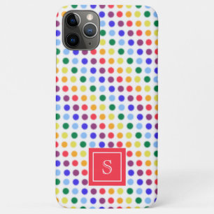 Case-Mate iPhone Case Pois Rainbow joueurs Monogramme personnalisé