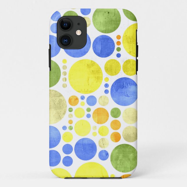 Coques Case-Mate iPhone Pois rétro Abstraits | Peinture Abstraite (Dos)