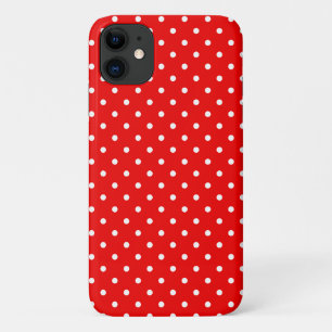 Etui iPhone Case-Mate Pois rétro rouge et blanc