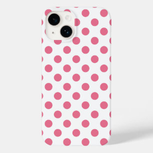 Coque Case-Mate iPhone Pois rose et blanc