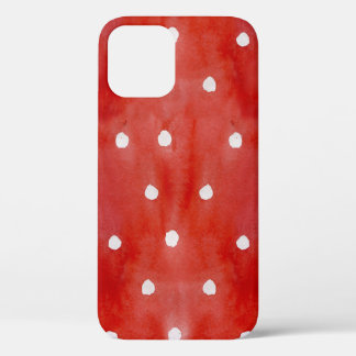 Case-Mate iPhone Case Pois rouge, aquarelle motif sans couture.