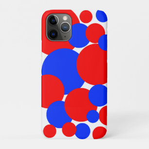 Case-Mate iPhone Case Pois rouge, blanc et bleu