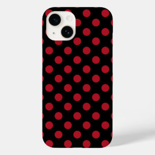 Coque Case-Mate iPhone Pois rouge et noir
