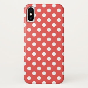 Case-Mate iPhone Case Pois rouges et blancs