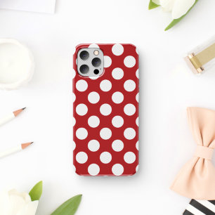 Case-Mate iPhone Case Pois rouges, Motif à points polka, points, pointil