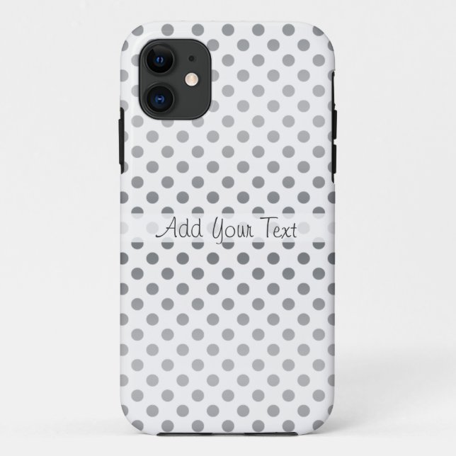 Coques Case-Mate iPhone Pois Silver Gradient par Shirley Taylor (Dos)