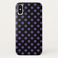 Pois ultra violets en noir