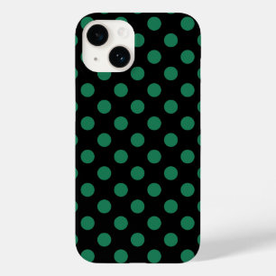 Coque Case-Mate iPhone Pois vert et noir