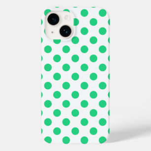 Coque Case-Mate iPhone Pois verts et blancs