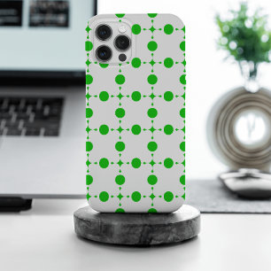 Coque Case-Mate iPhone Pois verts, Motif à points Polka, points, pointill