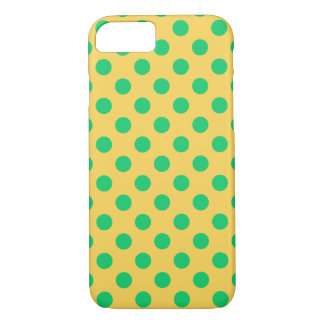 Coque Case-Mate Pour iPhone Pois verts sur jaune