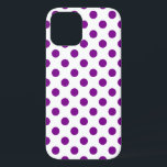 Coque Case-Mate iPhone Pois violets et blancs<br><div class="desc">Pois violets et blancs</div>