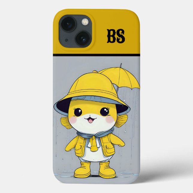 Coques Case-Mate iPhone Poisson amusant dans les bottes de pluie - Humour  (Verso)