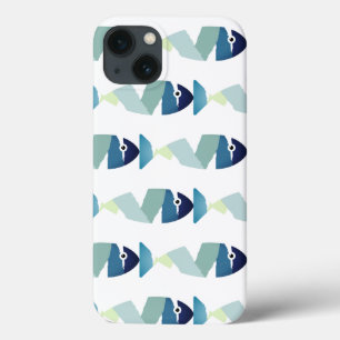 Case-Mate iPhone Case Poisson bleu à la nage Abstraite