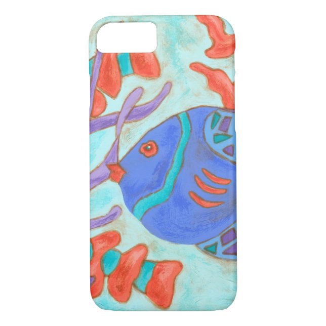 Coques Case-Mate iPhone Poisson de couleur pop (Dos)