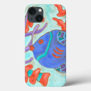 Etui iPhone 13 Poisson de couleur pop