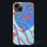 Coque Case-Mate iPhone Poisson de couleur pop<br><div class="desc">Ce tableau de Nancy Slocum capture la belle vie aquatique sous les mers. Il représente des poissons de couleur nageant dans l'océan bleu. Cette image ajoutera de la couleur à tout salon ou chambre d'enfants.</div>