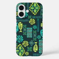 Poisson hawaïen et icônes de fleurs Téléphone