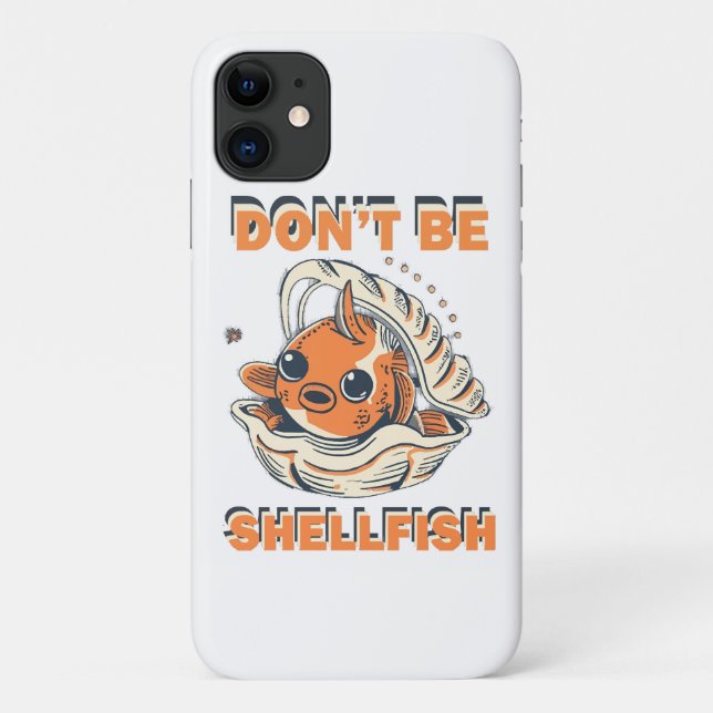 Coques Case-Mate iPhone Poisson hilarant dans un Art de coquillage (Dos)