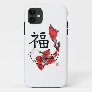 Coque Case-Mate Pour iPhone Poisson Koi avec personnage Fortune Iphone 5/5s co