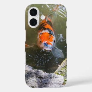 Coque Pour iPhone 16 Poisson Koi dans un étang