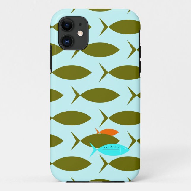 Coques Case-Mate iPhone Poisson, moderne (Dos)