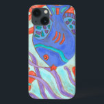 Etui iPhone 13 Poisson Pop<br><div class="desc">Nage sous la mer avec ce beau poisson coloré d'eau. Ce tableau de Nancy Slocum capture la belle vie aquatique sous les mers. Il capture le poisson multicolore avec entouré de varech sauvage pendant qu'ils traversent rapidement la nage. Obtenez vos beaux poissons aujourd'hui sur votre prochain produit Zazzle.</div>