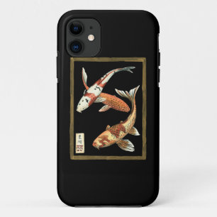 Coque Case-Mate Pour iPhone Poisson rouge de Koi de deux Japonais sur