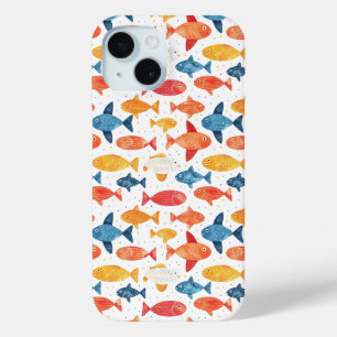 Coque Case-Mate iPhone Poissons amusants Motif coloré