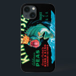 iPhone 13 Coque Poissons bas utilisant une couronne sur un arrière<br><div class="desc">Cet étiquette vintage de caisse d'un poisson bas utilisant une couronne sur un arrière - plan noir satisfera n'importe quel amant vintage d'art. C'est une publicité pour des pois de sériole. Les couleurs sont très vives et pointues. Choisissez cet artprint sur votre produit aujourd'hui.</div>
