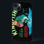 Coque Case-Mate iPhone Poissons bas utilisant une couronne sur un arrière<br><div class="desc">Cet étiquette vintage de caisse d'un poisson bas utilisant une couronne sur un arrière - plan noir satisfera n'importe quel amant vintage d'art. C'est une publicité pour des pois de sériole. Les couleurs sont très vives et pointues. Choisissez cet artprint sur votre produit aujourd'hui.</div>
